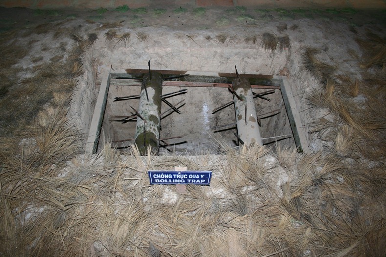 booby traps-Cu Chi Tunnels