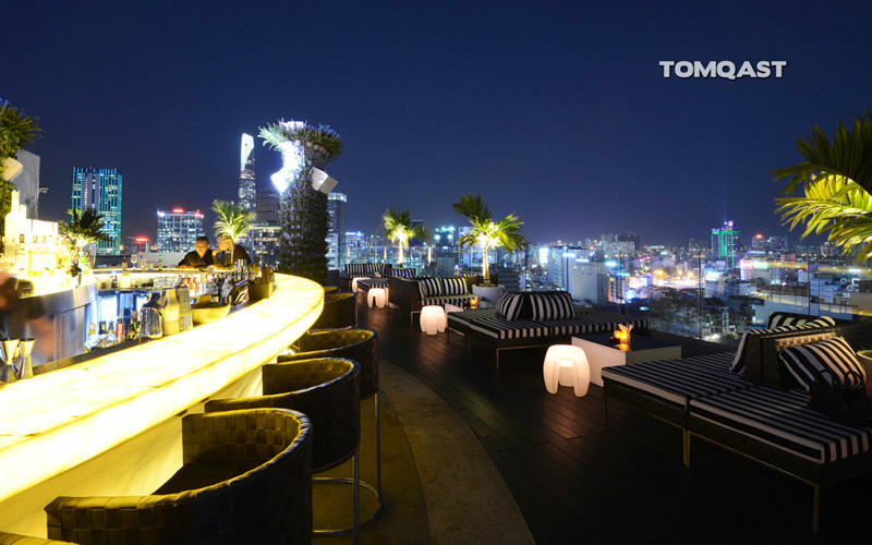 Glow Sky bar Saigon view