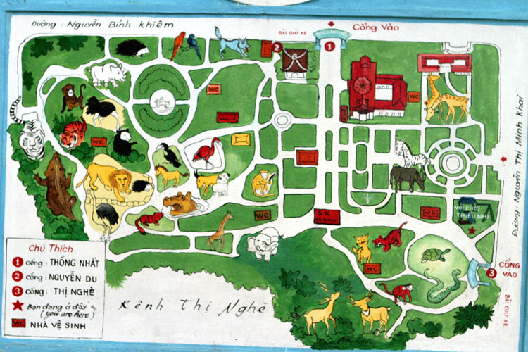 zoo saigon map