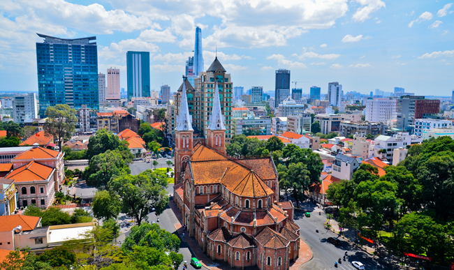 Notre dame in Ho Chi Minh City